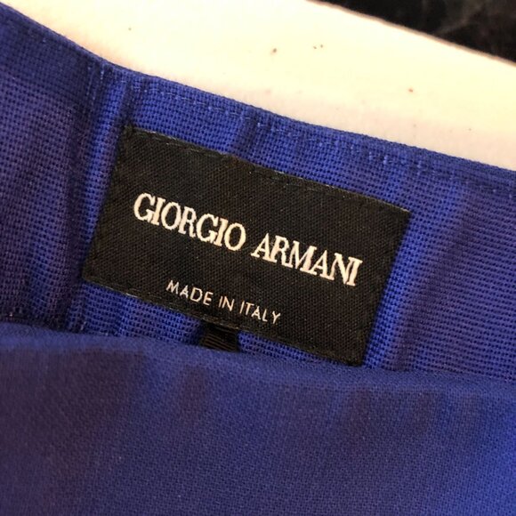 Giorgio Armani Womens Dress Pants Pockets Blue 31x28 - Picture 3 of 3